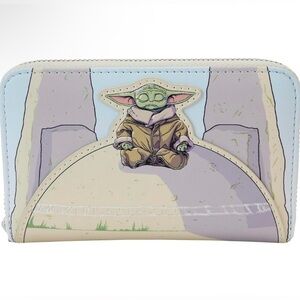 Loungefly The Mandalorian Grogu Stone Glow in the Dark Wallet, Amazon Exclusive